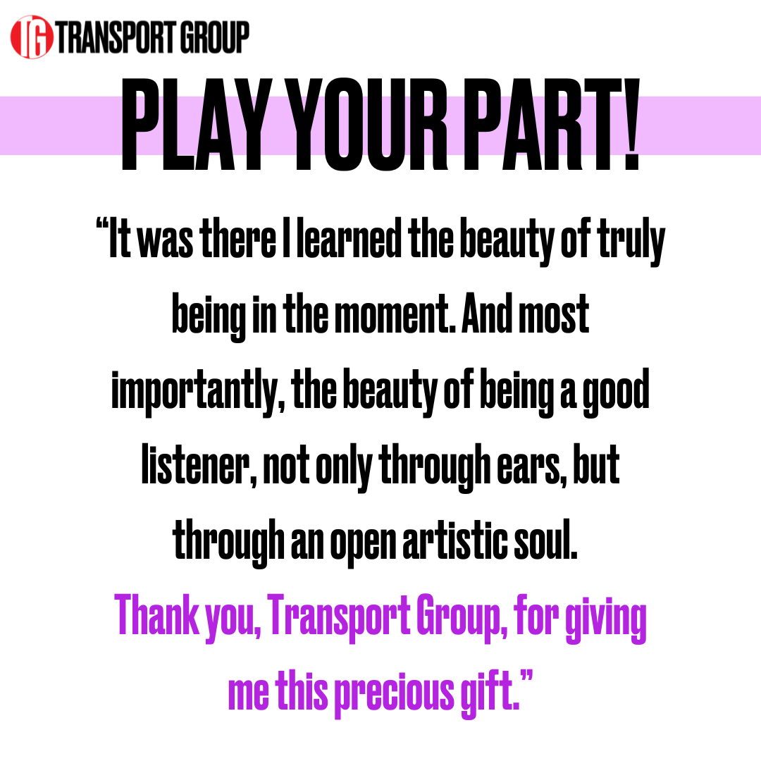 In a world where many are fighting simply for their existence to be acknowledged, preserving the spaces in which ALL of us can coexist is more vital than ever. Play your part in securing the place of diverse voices in the New York theatre canon today: givebutter.com/PlayYourPartTG