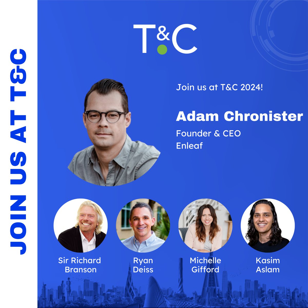 AdamChronister's tweet image. Excited to speak at Traffic &amp;amp; Conversion Summit, Las Vegas, Jan 9-11! 🌟 Join me for "Unleashing AI Potential" &amp;amp; learn from 45 experts, including Sir Richard Branson. 🤖🤝 Get 20% off with code LEAF20! 🔑 #TCS2024 #DigitalMarketing #AI 🚀🎟️ 
trafficandconversionsummit.com/register/?prom… 🌐💼