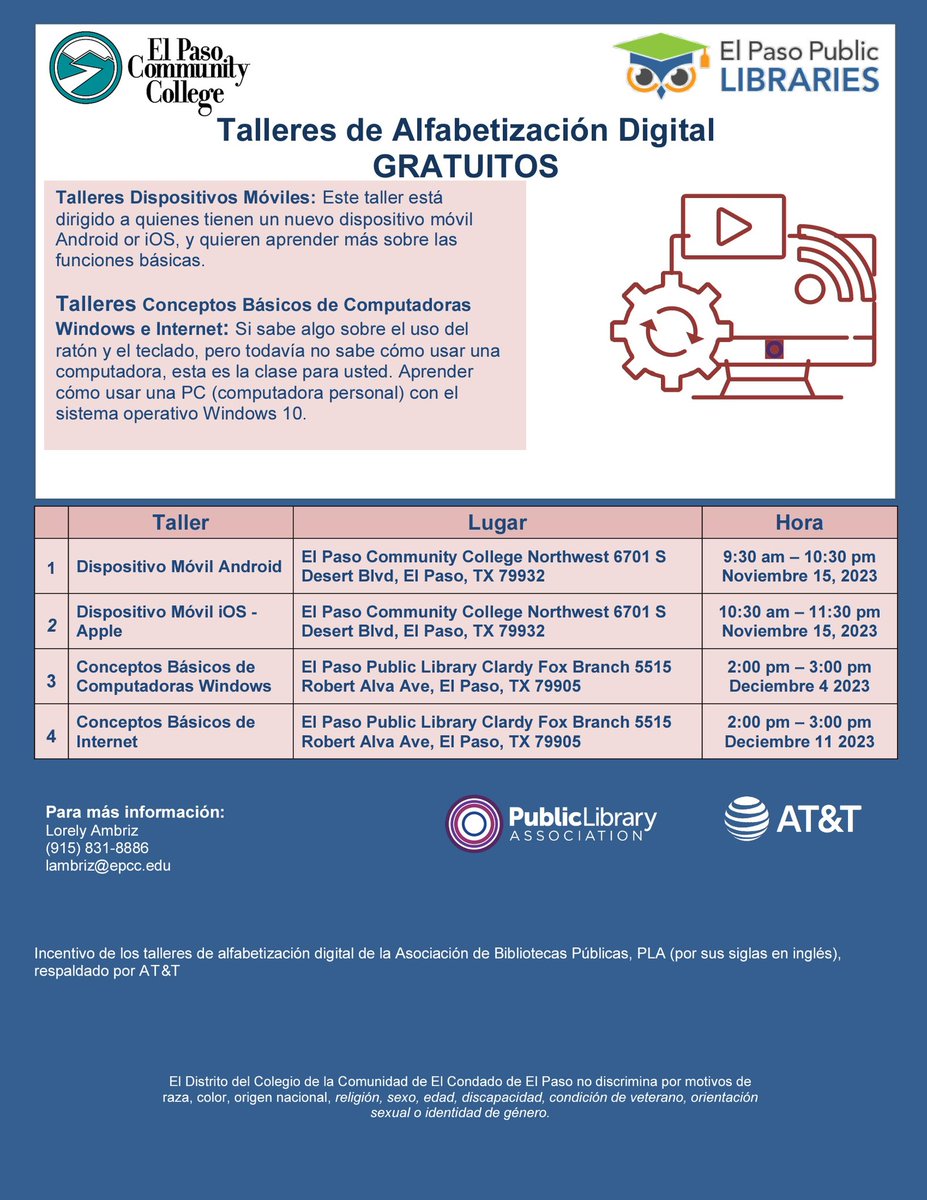 EPCC Northwest Library tweet media