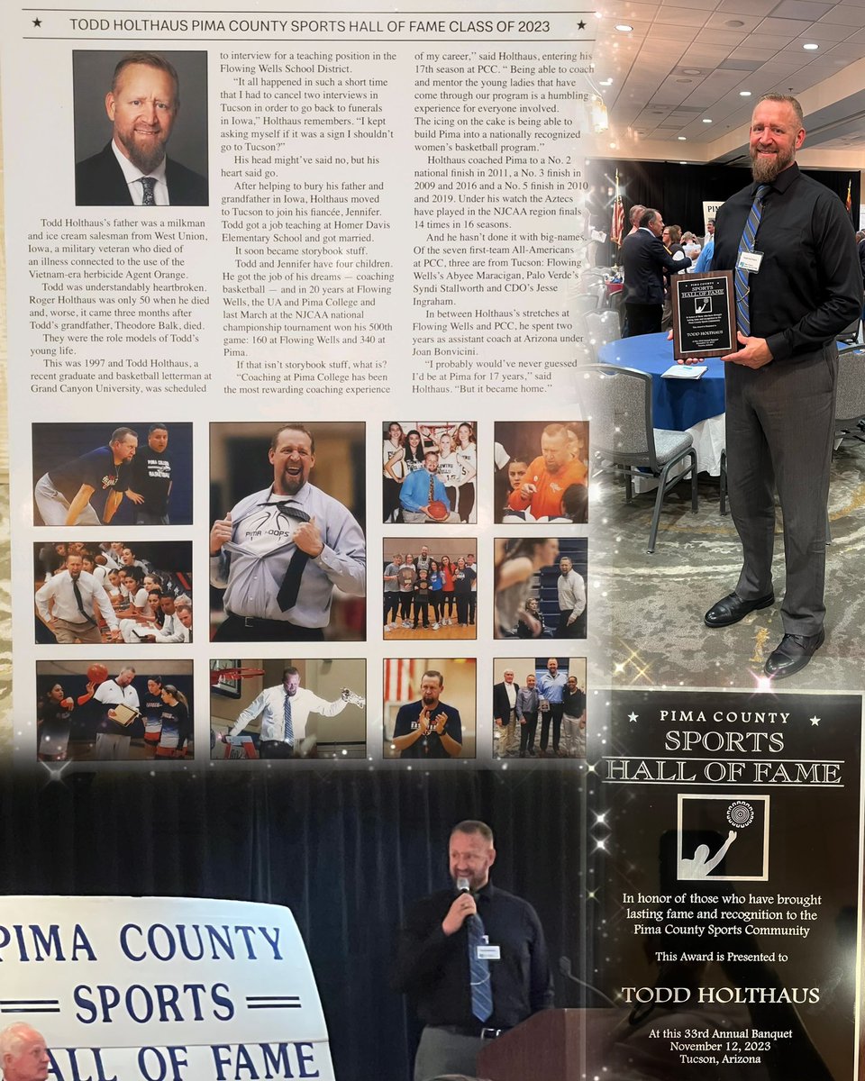 🗣️HUGE CONGRATULATIONS to one of the Best Coaches there is…Our leader, Todd Holthaus. ✨Coach Todd was honored and inducted into the Pima County Sports Hall of Fame! ✨👏🏼
#ThatsOurCoach 🙌🏻