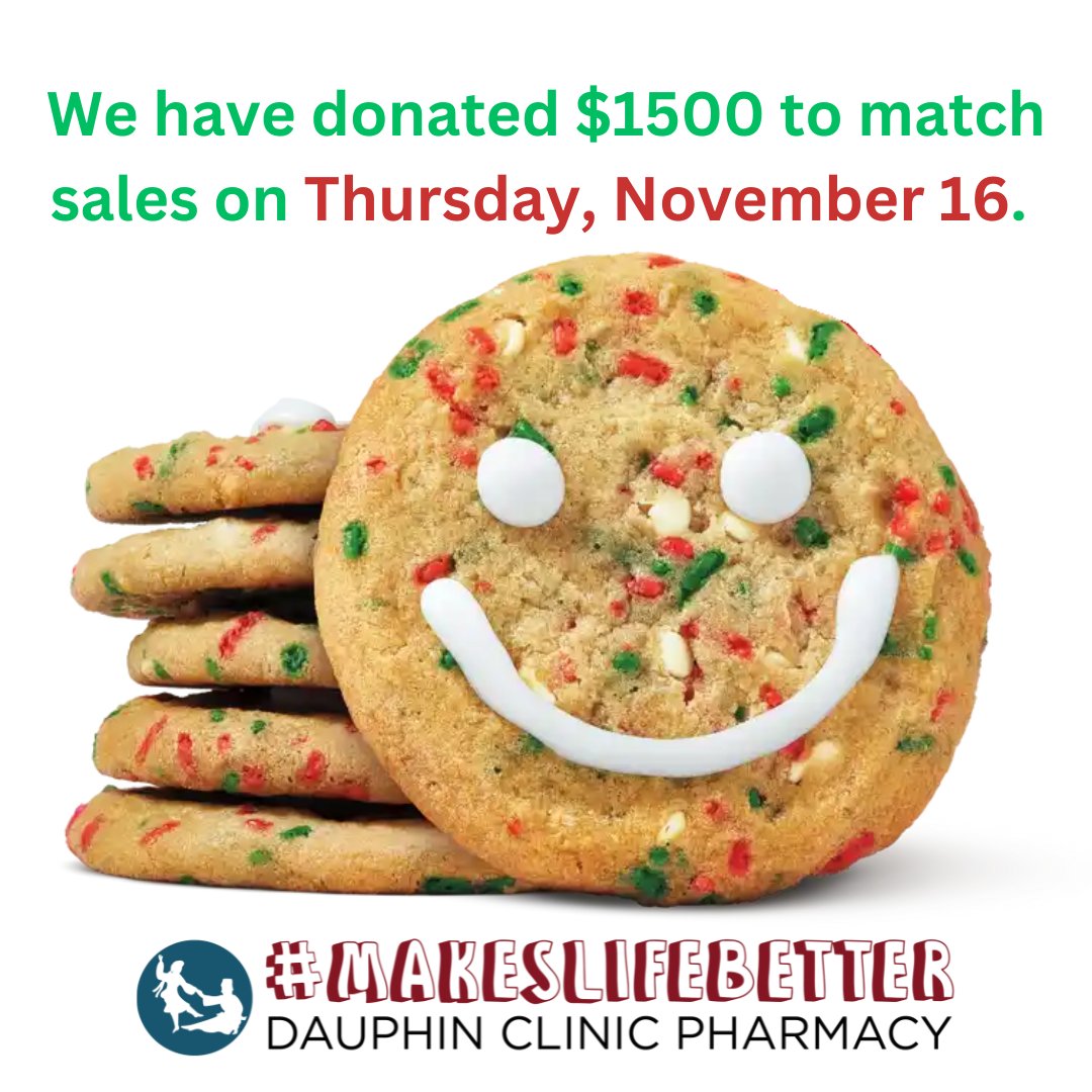 Its #holidaysmilecookie week in #Dauphin - Make sure to get your cookies at our local <a href="/TimHortons/">Tim Hortons</a>