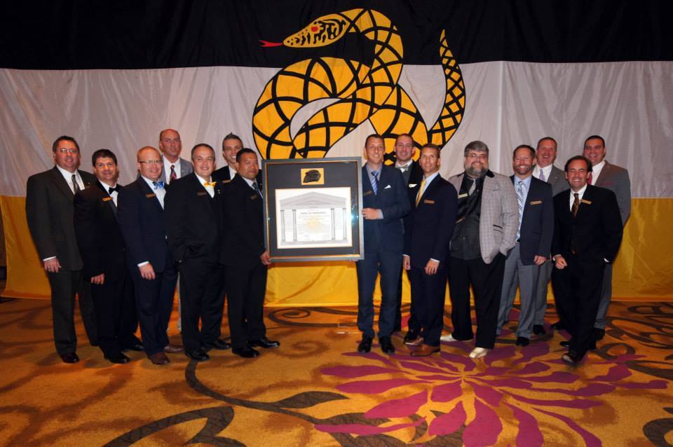 kevinhunsperger's tweet image. It's hard to believe the 30th will be next year! These pics are from the 20th anniversary of Mu Kappa chartering (2014) @SEMO_SigmaNu #sigmanu #mukappa