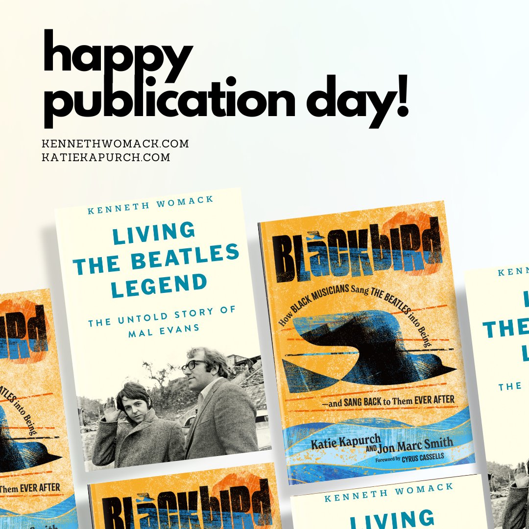 KatieKapurch's tweet photo. Happy publication day to LIVING THE BEATLES LEGEND by @KennethAWomack 🫖and BLACKBIRD by Jon Marc Smith and me, foreword by Texas Poet Laureate @CyrusCc37! 🕊️
🫖https://t.co/RVdNb3oSPC 🕊️ https://t.co/yJRDzysITS
#Beatles #TheBeatles #BillyPreston #malvember #12daysofblackbird https://t.co/iZvVKVEJq7