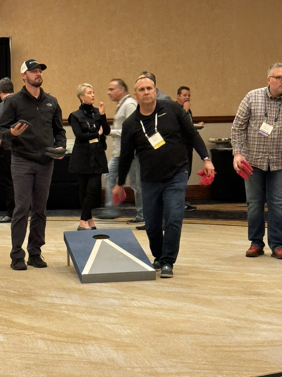 CroweAboutIt's tweet image. Fun corn hole networking event at #TotalTech23