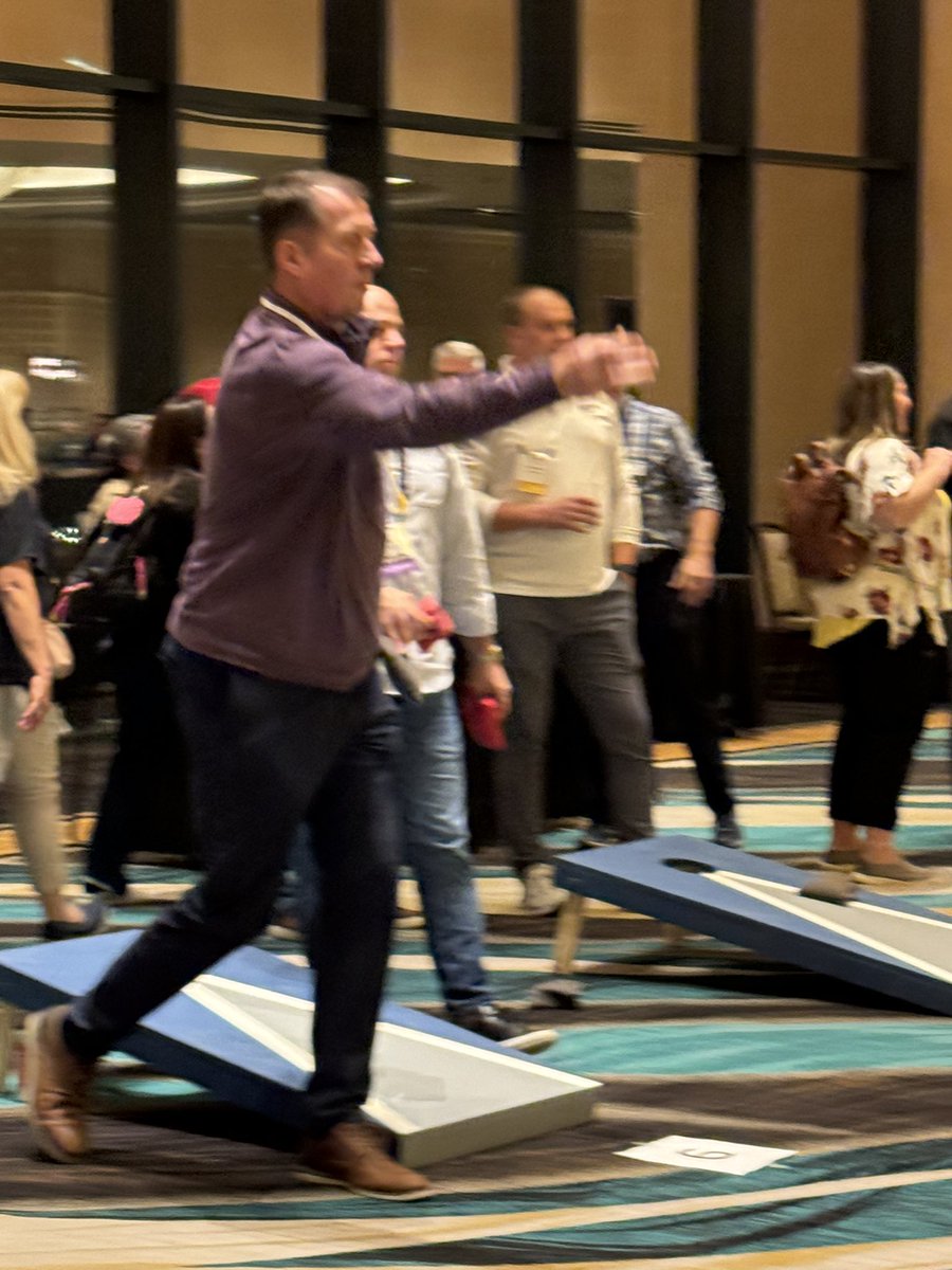 CroweAboutIt's tweet image. Fun corn hole networking event at #TotalTech23