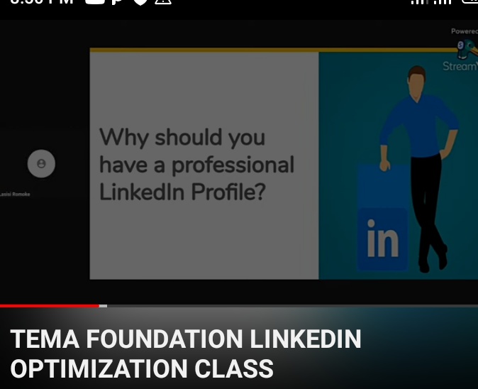 Had a class on full linkedin optimization few days ago where the tutor introduced, setting up and also took us through the practical session of having a professional account. It's all thanks to the @Tem_Foundation.
#พรหมลิขิตep12 #ابو_عبيدة #เซ็นทรัลลาดพร้าว #أبوعبيدة #Israel