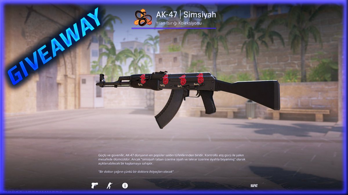 🎁AK-47 SLATE GIVEAWAY🎉

➡️ TO ENTER:

✅ Follow Me &amp; <a href="/ELECTROTVCSGO/">ELECTRO</a>
✅ Tag 1 friend
✅ Retweet

⏰Giveaway ends in 3 days!
#CSGO #CSGO2 #CS2 #CSGOGiveaway #CSGOGiveaways #CS2Giveaway #CS2Giveaways #counterstrike #counterstrike2