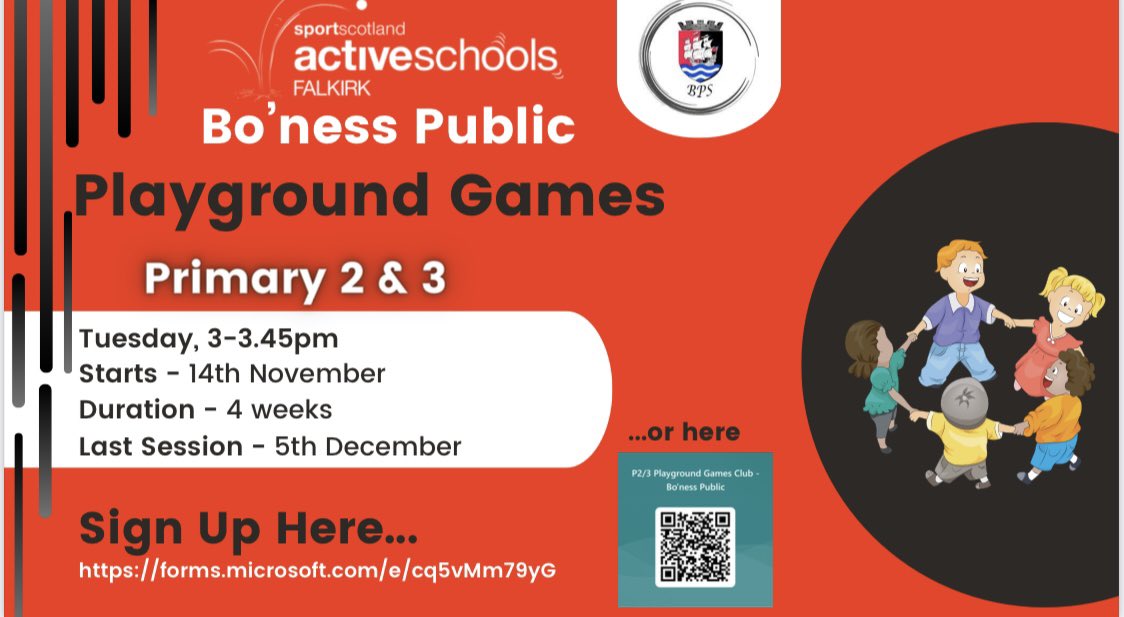 ASC_Steph's tweet photo. Great 1st session today at @BonessPublic for our P2/3 Playground Games club with coach Ammarah! 
Well done everyone! 👏❤️🖤

We have a few spaces still left for the remaining 3 weeks. Sign up details in flyer below ⬇️ https://t.co/7zGnF0kCmb