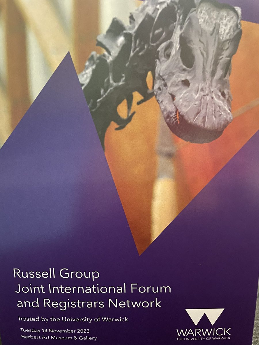 Great to be at the @RussellGroup Joint International Forum and Registrars Network hosted by @uniofwarwick with @BristolUni colleagues