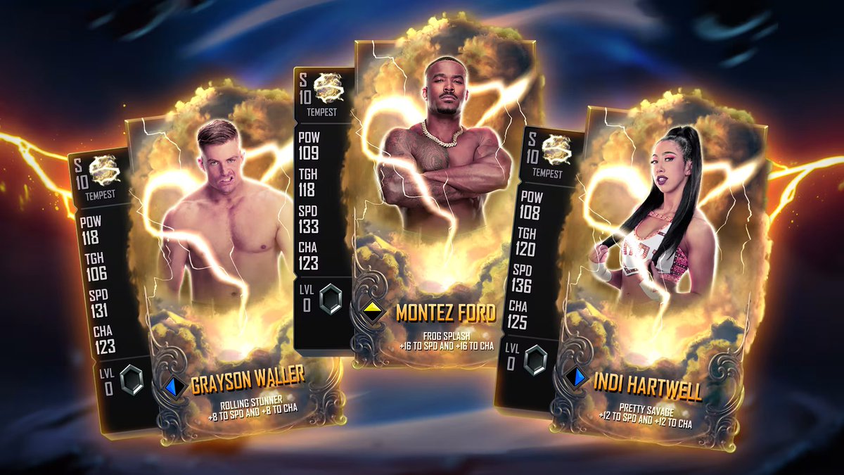WWESCNews's tweet photo. 🚨 SEASON 10 🚨

THE MOMENT WE'VE BEEN WAITING FOR! 
SEASON 10'S 4 NEW RARITIES (in order):
• Tempest
• Detention 
• Noir 
• Crucible 

#WWESuperCard https://t.co/5mv2hl9aBX