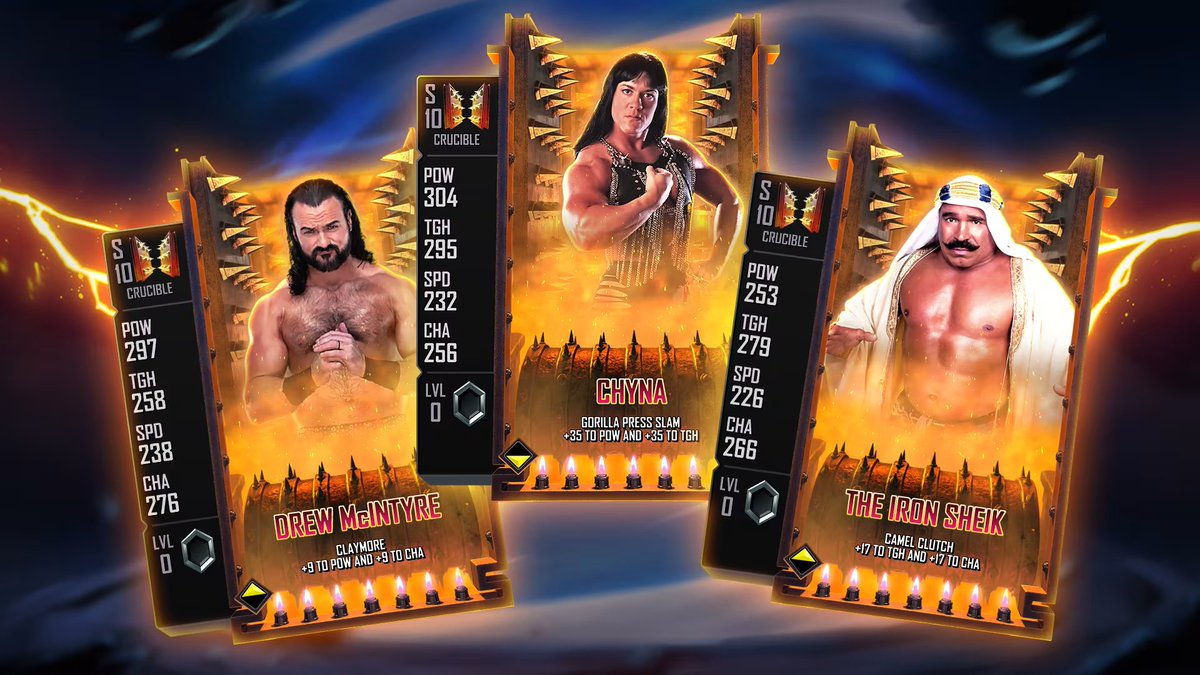 WWESCNews's tweet photo. 🚨 SEASON 10 🚨

THE MOMENT WE'VE BEEN WAITING FOR! 
SEASON 10'S 4 NEW RARITIES (in order):
• Tempest
• Detention 
• Noir 
• Crucible 

#WWESuperCard https://t.co/5mv2hl9aBX