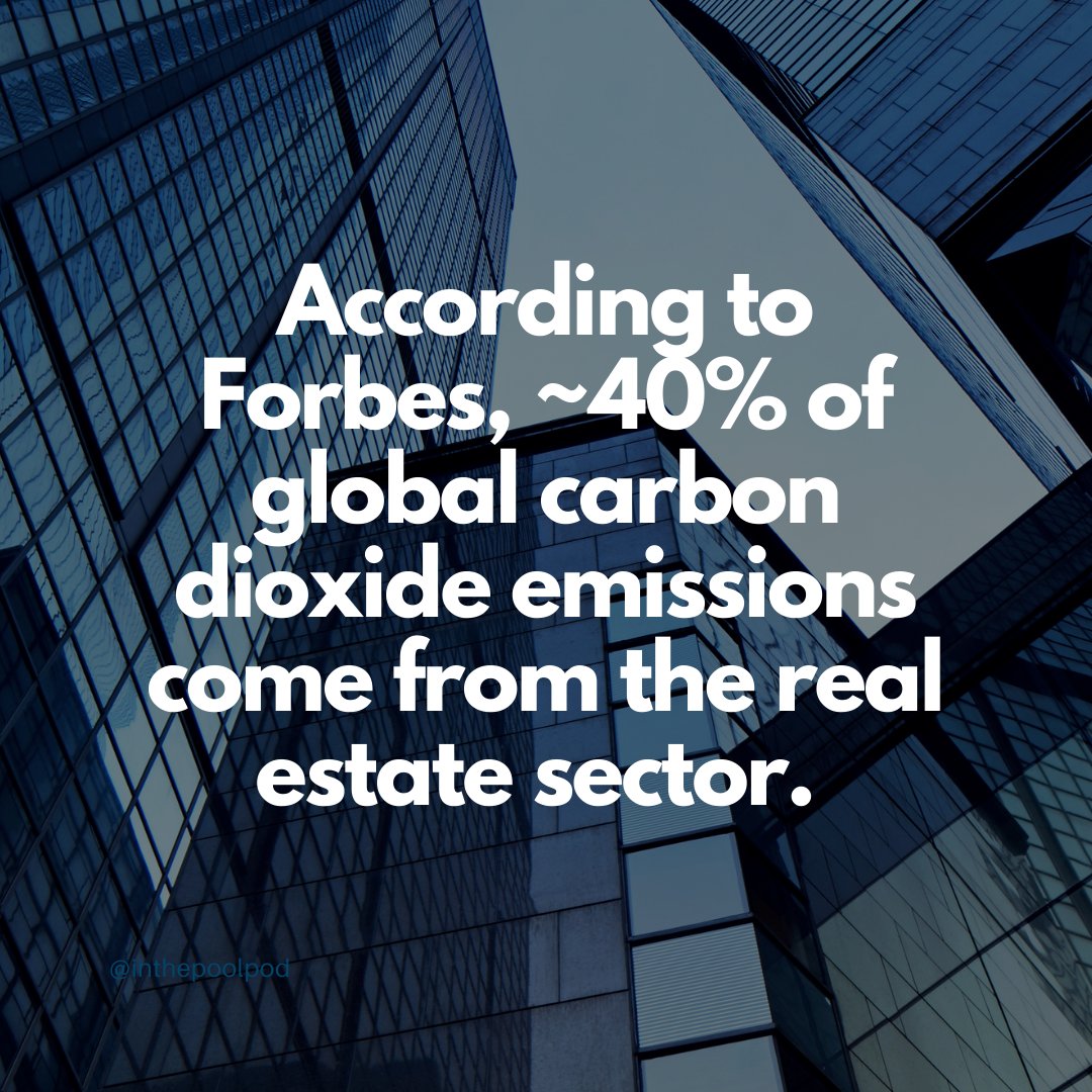 According to <a href="/forbes/">Forbes</a>, the real estate build sector is one of the largest contributors to climate change. Check out episode 26 of <a href="/inthepoolpod/">Everybody in the Pool Podcast</a> to learn more about the urgent need for innovation in an industry responsible for 40% of global carbon dioxide emissions.