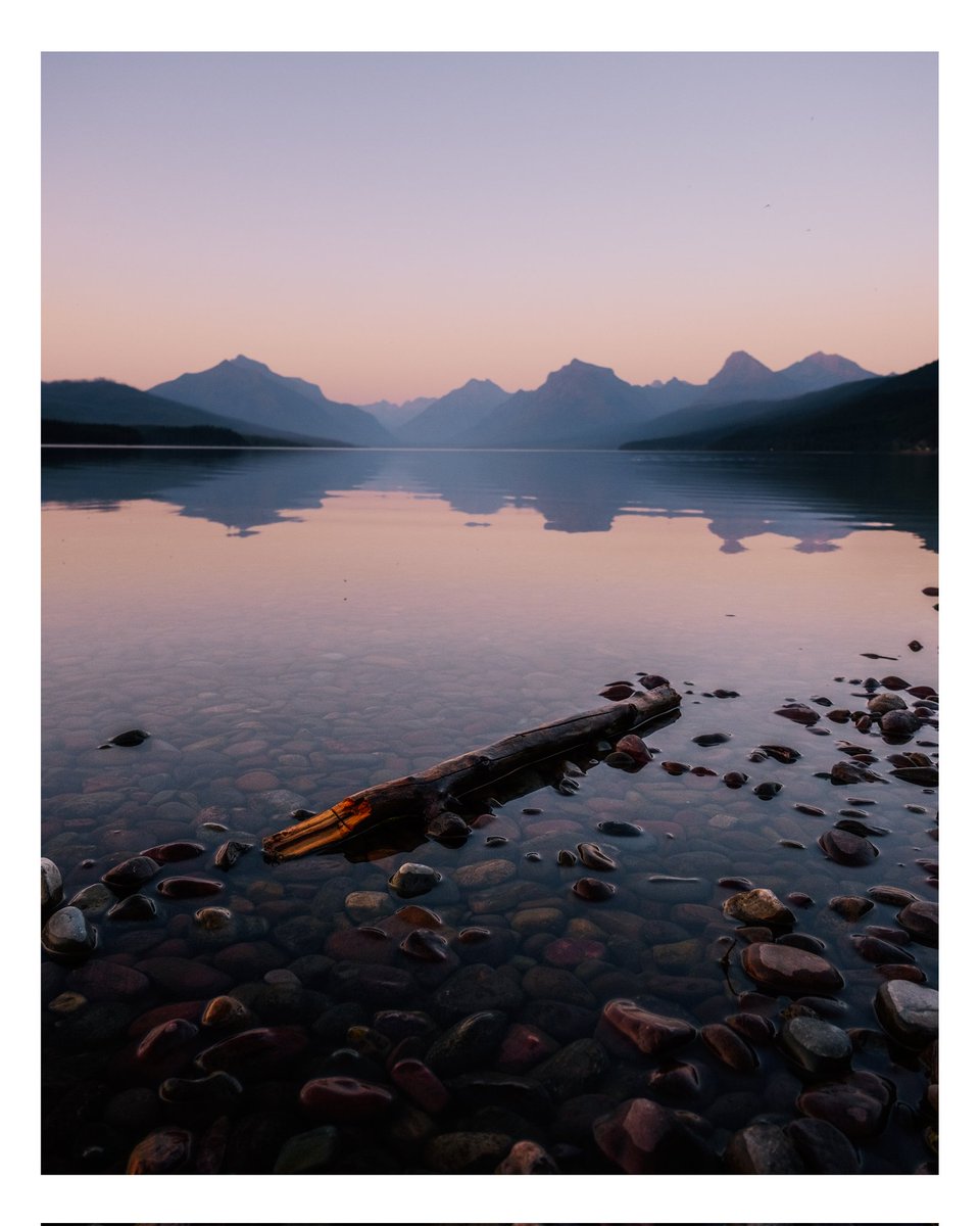 Glacier National Park in the evenings