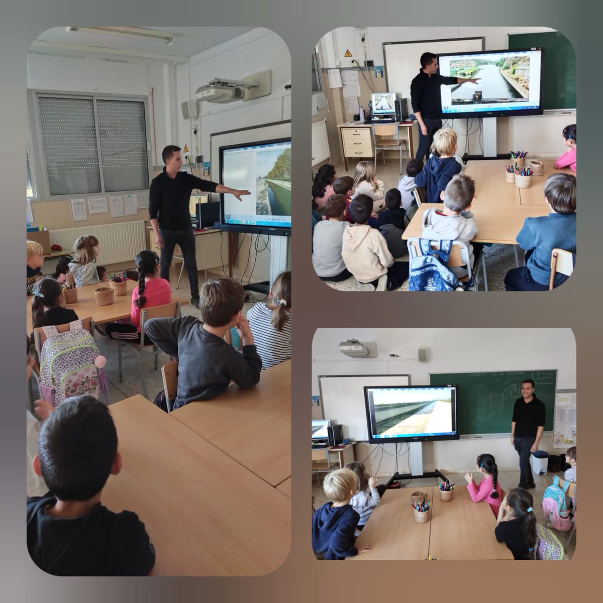 A l'escola Sant Àngel hem tingut la visita de Manel, treballador de la comunitat de regants que ens ha vingut a realitzar una xerrada sobre el funcionament dels canals i com ha afectat l'escassetat d'aigua. Moltes gràcies