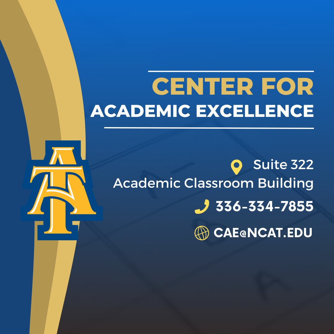 NC A&T Residence Hall Association (@ncat_rha) on Twitter photo Don't forget the <a href="/ncatcae/">N.C. A&T CAE</a> is here to help you pass your finals! Take advantage of the help they offer like tutoring! #NCAT #NCATFinals #NCATCenterForAcademicExcellence Don't forget the <a href="/ncatcae/">N.C. A&T CAE</a> is here to help you pass your finals! Take advantage of the help they offer like tutoring! #NCAT #NCATFinals #NCATCenterForAcademicExcellence