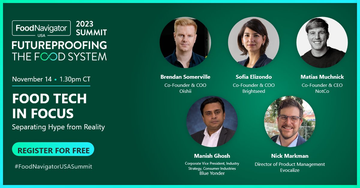 FoodNavigator-USA (@foodnavigatorus) on Twitter photo Thank you to our speakers from today's online session on Separating hype from reality
Register for free to catch up on-demand: bit.ly/FoodNavigatorU…
#FoodNavigatorUSASummit Thank you to our speakers from today's online session on Separating hype from reality
Register for free to catch up on-demand: bit.ly/FoodNavigatorU…
#FoodNavigatorUSASummit