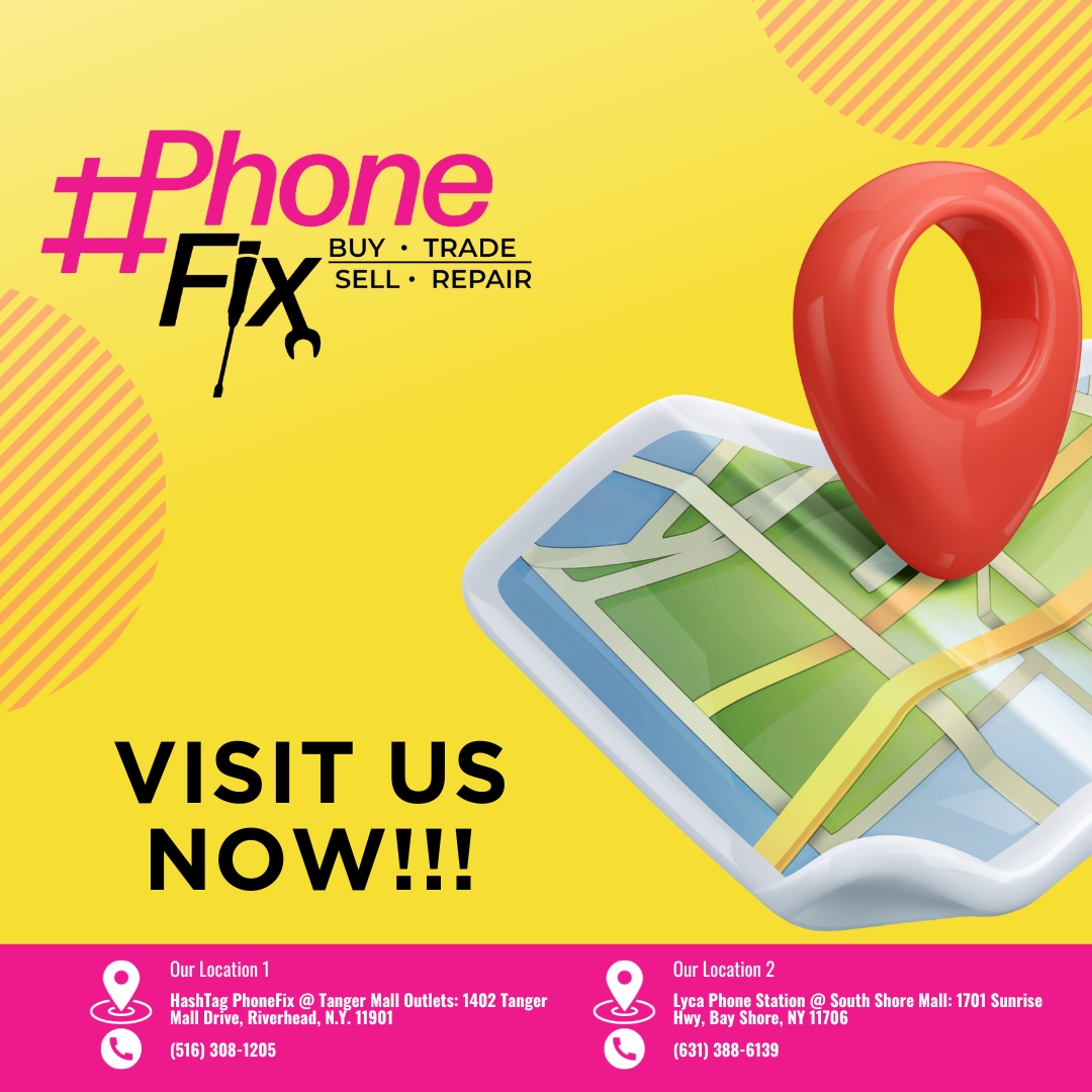 HashTagPhoneFix's tweet image. Navigate your way to the best in device care!
🌐 Locations:
📍#PhoneFix @ Tanger Mall Outlets
1402 Tanger Mall Drive, Riverhead, NY 11706

📍Lyca Phone Station @ South Shore Mall
1701 Sunrise Hwy, Bay Shore, NY 11706

#GadgetGuide #FindUsFast #DeviceDetox #ServiceSpotlight