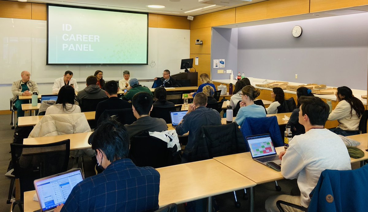 Our ID faculty with third year medical students talking about what makes ID great! #futureofID <a href="/UMass_Medicine/">Department of Medicine</a> <a href="/UMassChan/">UMass Chan Medical School</a>