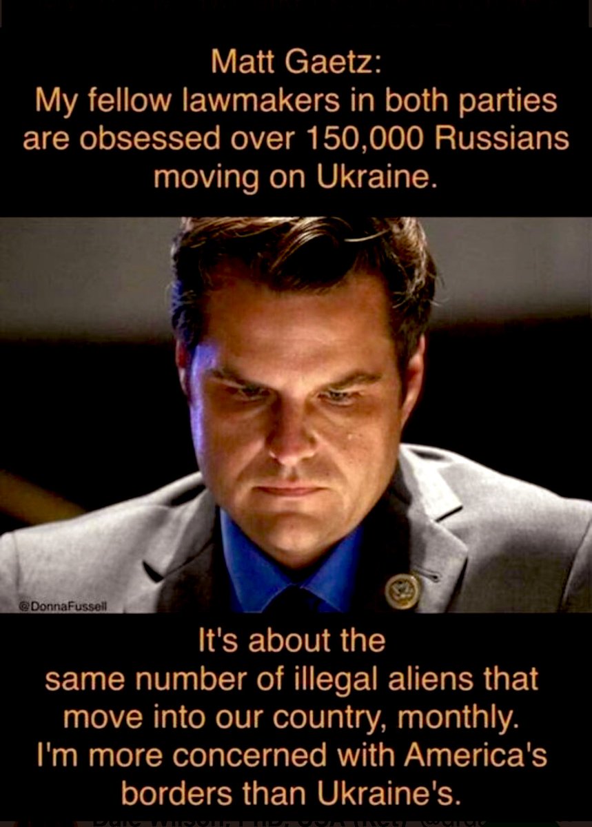 Excellent point! ✊Follow @mattgaetz!