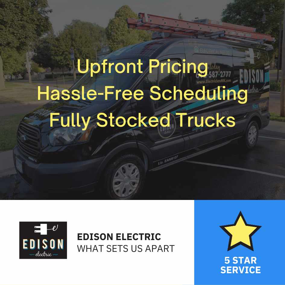 EdisonElectric1's tweet image. At Edison Electric, we&apos;re all about setting high standards! ⚡ What sets us apart? It&apos;s simple: Upfront pricing, easy scheduling, and fully stocked trucks. We believe in transparency. Experience the Edison Electric difference today! 💡🔌 #EdisonElectricAdvantage #UpfrontPricing