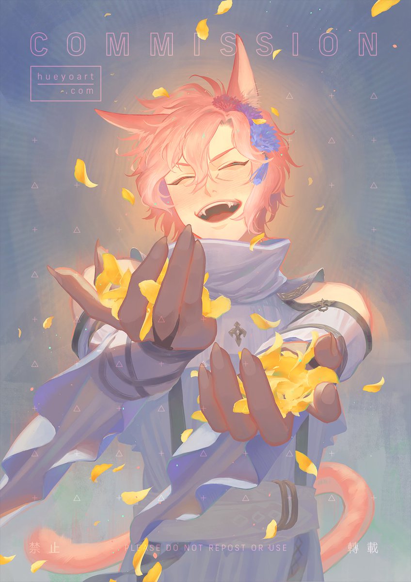 hueyoart's tweet image. #commission for Thursday. An OC from the commissioner. Thanks for commissioning me!