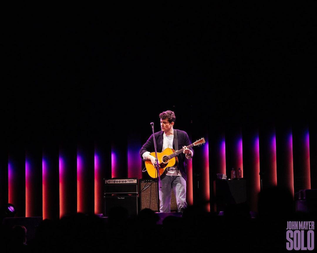 JohnMayer's tweet photo. Los Angeles, CA - the perfect end to the Solo tour. Everything felt like the best version of itself, all the way down to a gender reveal by way of song choice, proving that I can only plan so much by writing a set list. Thank you to everyone who came out to these shows. What started as an idea for a new way to present music turned into a new way to interact with an audience, and that’s because of your kindness, your enthusiasm, and your participation. Together we turned arenas into living rooms, and stage banter into mini games. I will take the spirit of these shows forward with me. Thank you. ♥️