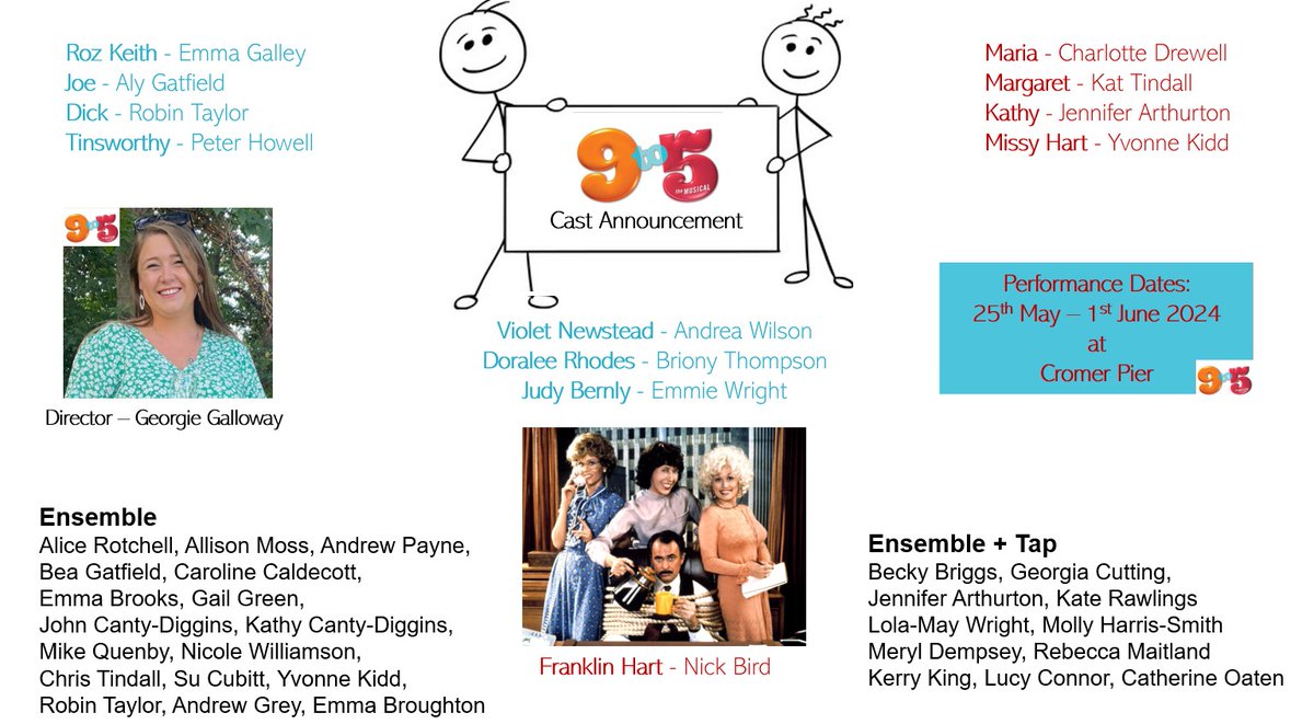 We are delighted to present the cast of our 2024 musical 9to5!
Keep following this page to make sure you are the first to know about tickets. 
Tag the friends that you know will love this smash hit and we'll see you in May with a full to the brim CUP OF AMBITION! #csods9to5