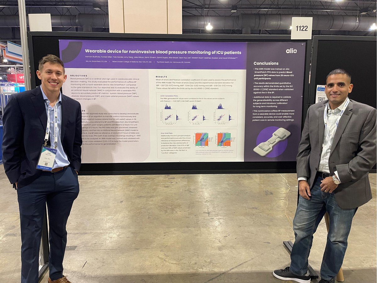 Qasim Butt, MD (@qasimbuttmd) on Twitter photo 💪Young and ambitious, this guy Jake Wilcox killed it presenting a poster at <a href="/ASNKidney/">American Society of Nephrology</a> conference on behalf of the <a href="/WeAreAlio/">Alio</a> SmartPatch - fielding all the questions from Nephrologists. The title was “Wearable Device for Non-invasive Blood Pressure Monitoring of ICU Patients” 💪Young and ambitious, this guy Jake Wilcox killed it presenting a poster at <a href="/ASNKidney/">American Society of Nephrology</a> conference on behalf of the <a href="/WeAreAlio/">Alio</a> SmartPatch - fielding all the questions from Nephrologists. The title was “Wearable Device for Non-invasive Blood Pressure Monitoring of ICU Patients”