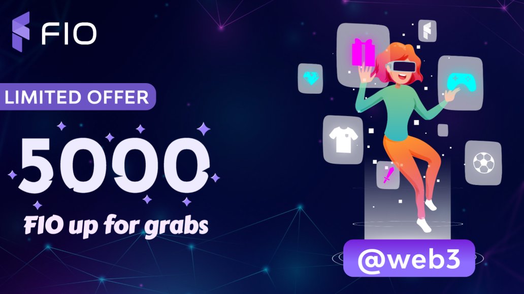 🌐 HELLO WEB3 ENTHUSIASTS!

🌟 This week, everyone gets EXCLUSIVE access to the @ web3 domain!
5️⃣ random winners will receive 1000 FIO each🏆 

HOW TO ENTER👇🏼 
⚡ Register a new FIO Handle using the domain @ web3 on app.fio.net

⚡Drop that @ web3 Handle in the