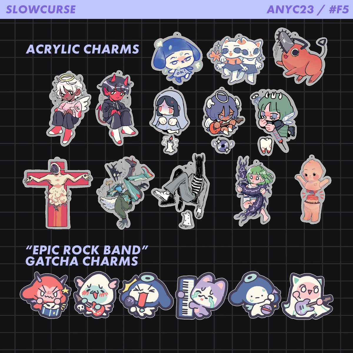 slowcurse's tweet photo. Here's my catalogue for ANYC :-) @meltyimp and I are gonna be at booth F5 stopping unstoppable forces and moving immovable objects 💙

#animenyc #ANYC https://t.co/riVrQMiLbo