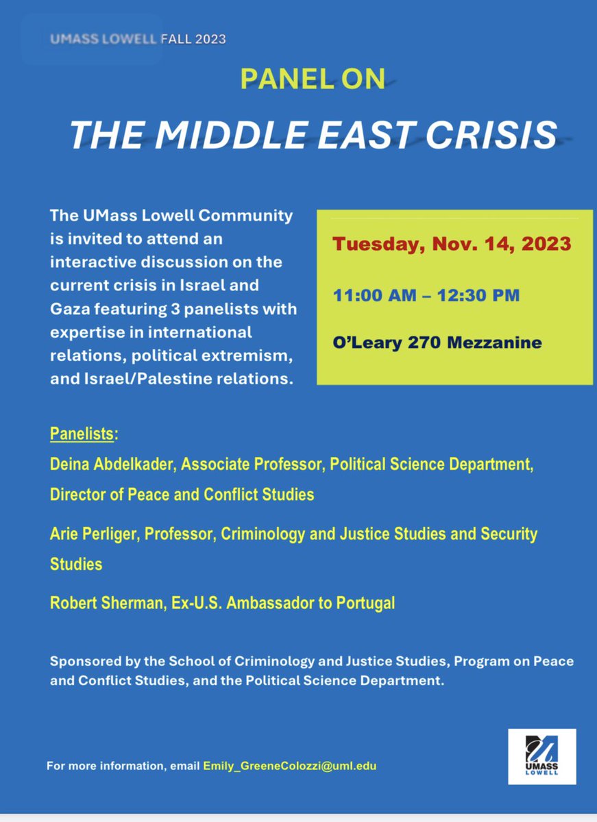 UML_CRIM's tweet image. Another event with UML faculty engaging with our students