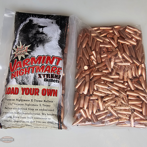 MidsouthShooter's tweet photo. Have you tried our exclusive Varmint Nightmare Xtreme Bullets? Grab a bag of 250, 500, or 5000 today!
#loadyourown #varmintnightmareextreme #22cal #55grhp
*no sales on social media* https://t.co/lE865Wn5l7