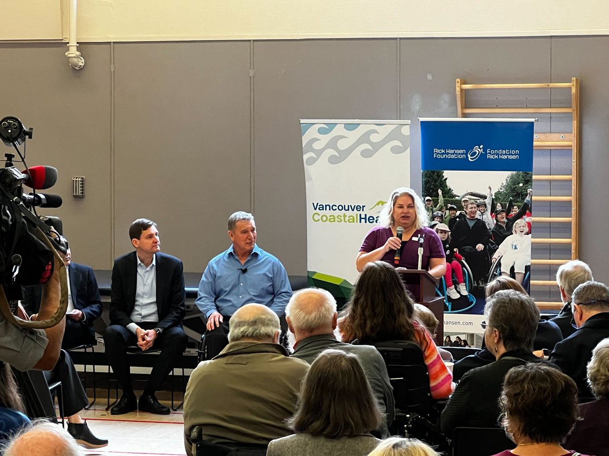 SantisHealth's tweet photo. Santis was proud to be at @GFStrongRRP this morning to celebrate the 50th anniversary of Rick Hansen's rehabilitation journey and the strides made for disability advocacy with the @RickHansenFdn in Canada. https://t.co/loqy5RrQ6U