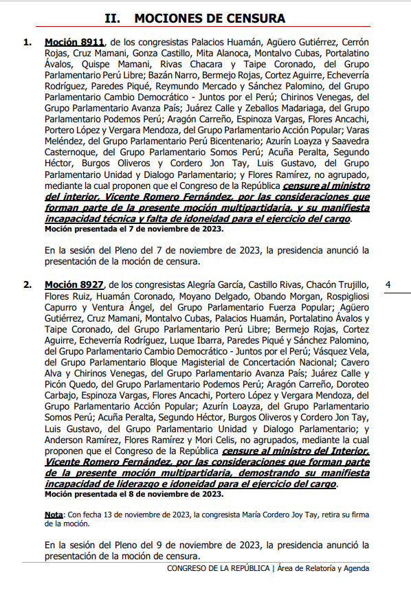 jean_paul23's tweet photo. En la sesión del pleno del Congreso se verá la denuncia constitucional contra el exministro de educación #DanielAlfaro y la censura contra el ministro del interior #VicenteRomero.
@eloymarchan @martinhidalgo @martinluma @DiegoQuispeSanc @whuacasi @KikesitoVH https://t.co/O90QWx2d6G