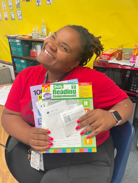 WorkforceGo's tweet photo. We're excited to continue our journey with Carrollton Elementary School by extending our hand of support. The smiles on the teachers' faces say it all. It's not just the items themselves; it's knowing that there is support and receiving a little highlight in their day!!💖📚🖍️ https://t.co/3W9n7dJC9M