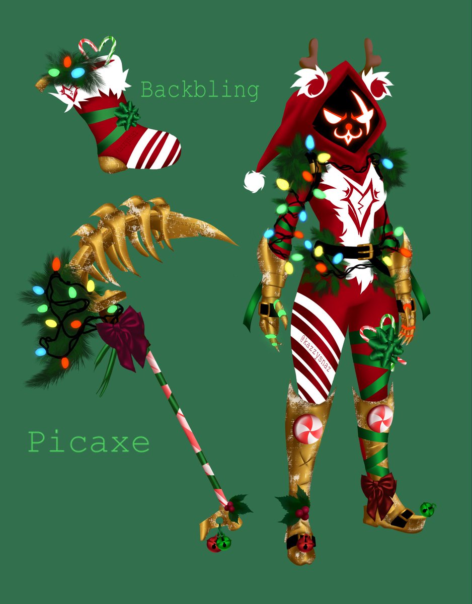 kazzysnaz's tweet photo. Santa's Ravenous Helper! 💛❤️💚
💙💚💜&amp; minty  version!

Raven Team Leader Winterfest  fan-concepts!
OG concept by @BeatBoxingBode
#FortniteOG #FortniteArt #FortniteChapter1 #conceptart #RavenTeamLeaderFreaks #RavenTeamLeader https://t.co/gjucgpXJy2