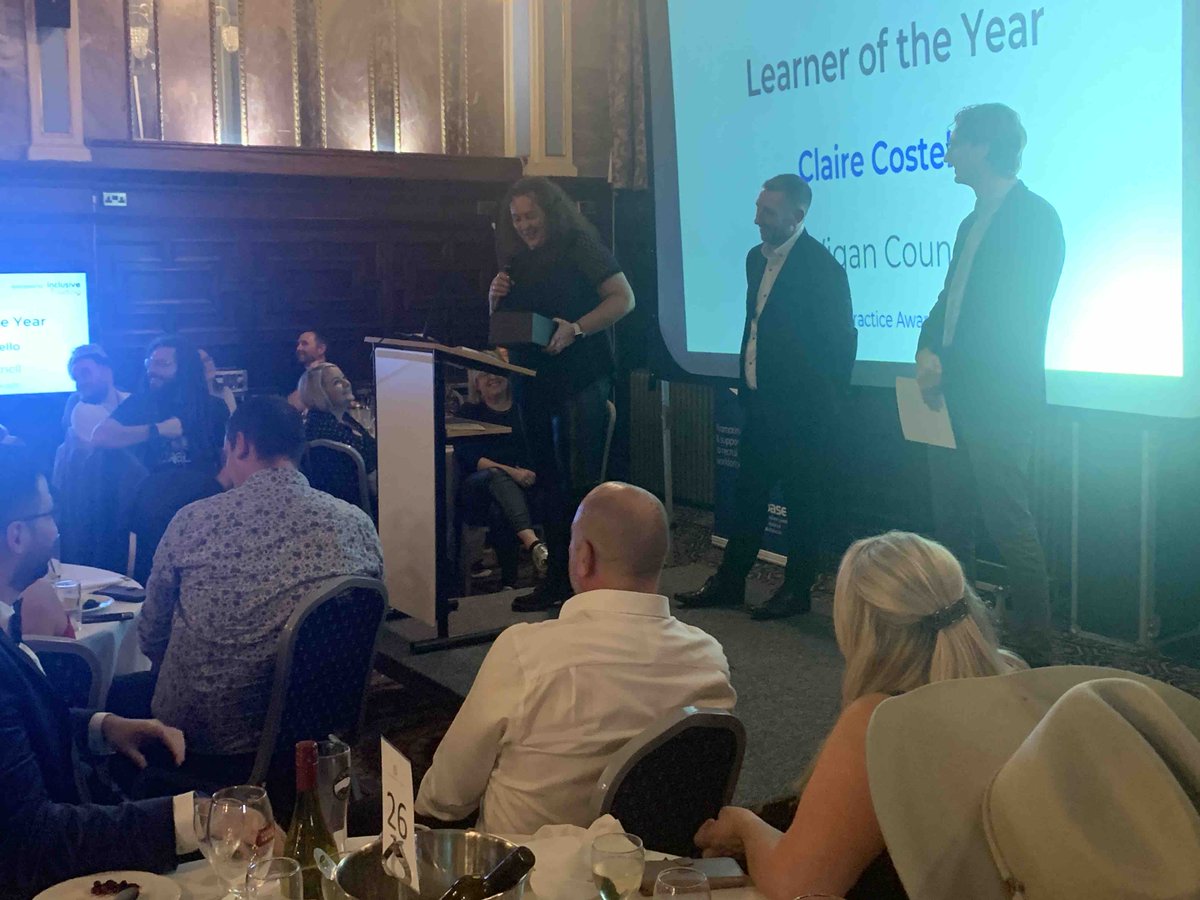 base_tweets's tweet photo. The winner of the Learner of the Year is  Claire Costello from Wigan Council
#BASE2023 https://t.co/skaybN4k5d