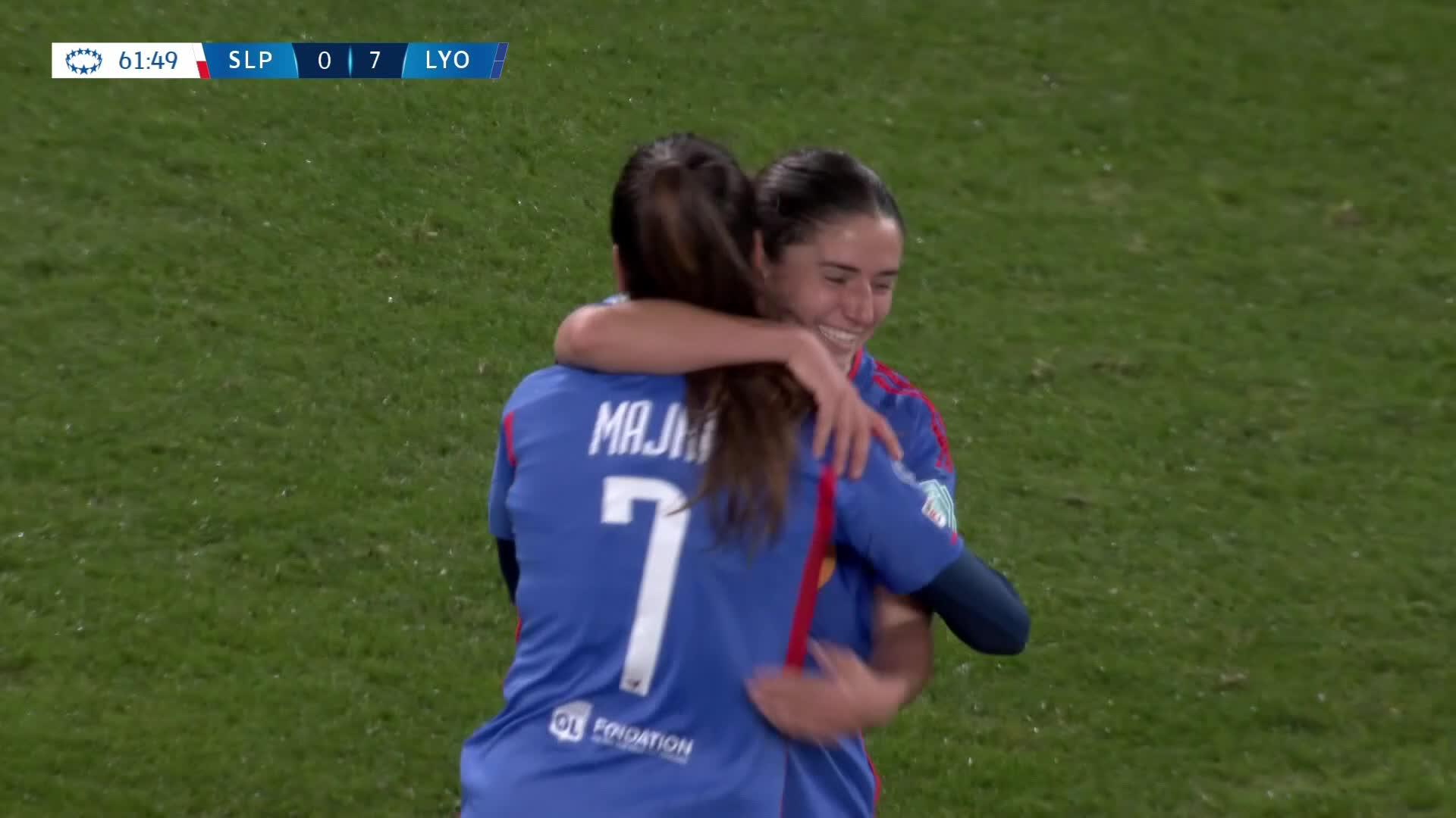 Amel Majri adds an eighth on the van de Donk setup!Lyon have scored nine goals on nine occasions in the UWCL but have never hit 10 👀🏴󠁧󠁢󠁥󠁮󠁧󠁿 🎙️ 👉  🎙️ 👉  🎙️ 👉