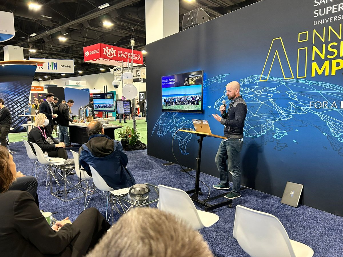 insideHPC's tweet photo. Check out some great exhibitions on the floor at #SC2023
@alcesflight
@BeeGFS
@LifeAtPurdue
#SC2023 #womaninHPC #alcesflight #starfish @beegfs #pardueuniversity #SDSC https://t.co/fq4Y1SGLV4