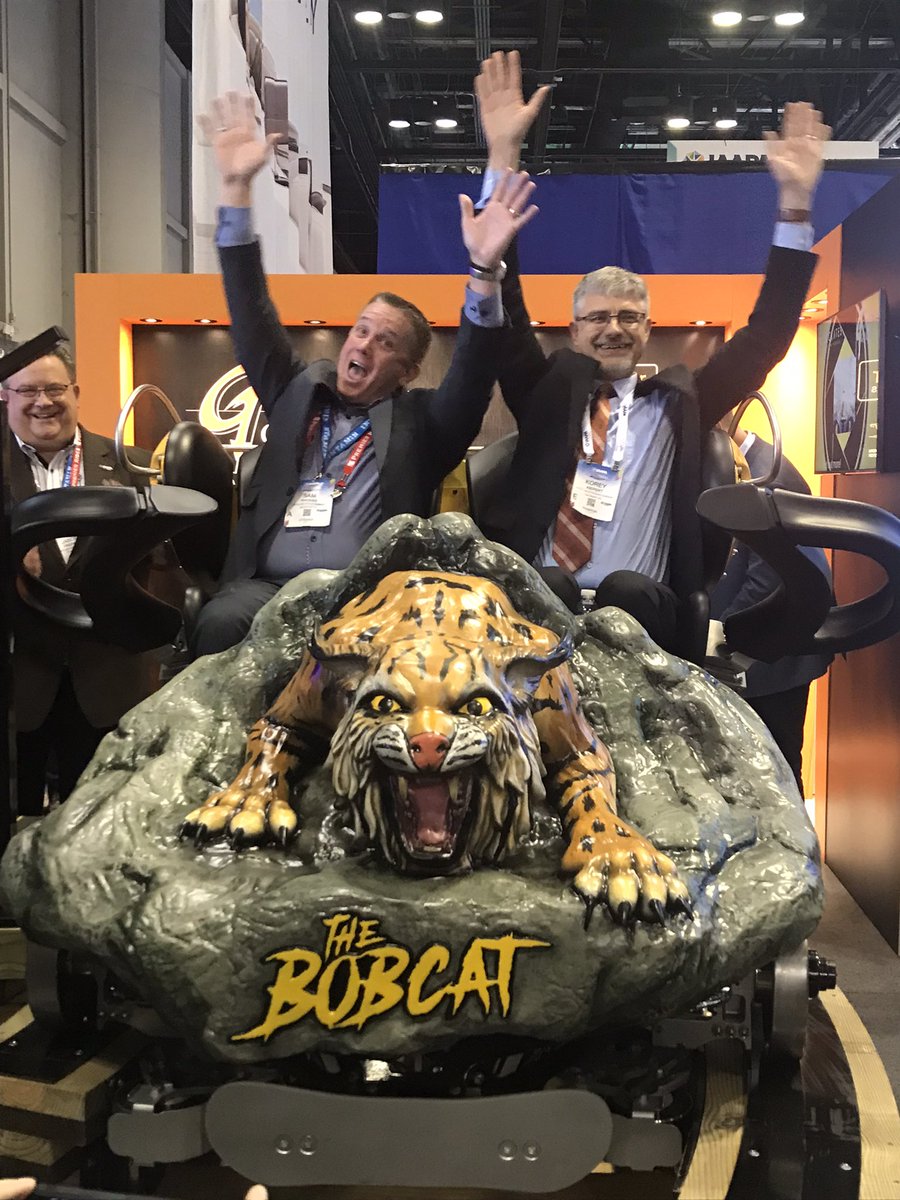 Coming to @SF_GreatEscape next year, Bobcat, a family woodie with Timberliner trains by The Gravity Group. #IAAPAExpo