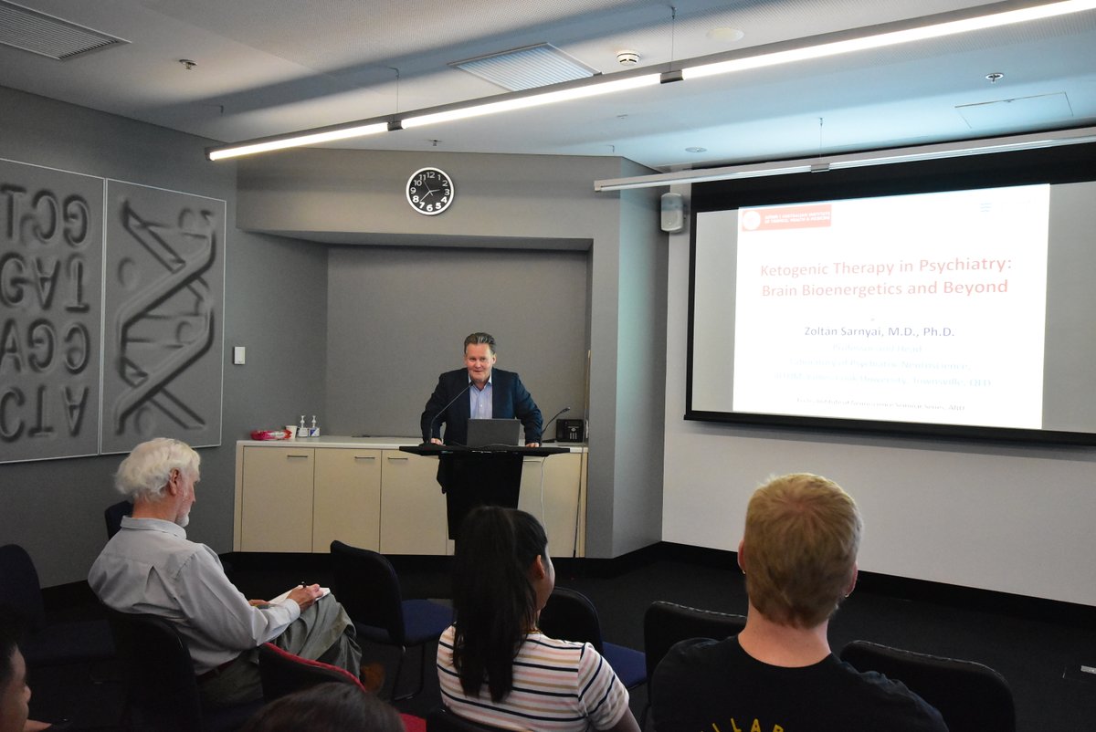John Curtin School of Medical Research, ANU (@jcsmr) on Twitter photo Professor <a href="/ZSarnyai/">Zoltan Sarnyai</a> of <a href="/AITropHealthMed/">AITHM</a>, <a href="/jcu/">James Cook Uni</a> presented '#Ketogenic Therapy in #Psychiatry: #Brain #Bioenergetics and Beyond' at #JCSMR <a href="/EcclesInstitute/">The John Eccles Institute</a> of #Neuroscience Seminar hosted by Associate Professor Brian Billups last week.
#ouranu #anuhealthandmedicine <a href="/AITHM_Research/">AITHM Research @JCU</a> Professor <a href="/ZSarnyai/">Zoltan Sarnyai</a> of <a href="/AITropHealthMed/">AITHM</a>, <a href="/jcu/">James Cook Uni</a> presented '#Ketogenic Therapy in #Psychiatry: #Brain #Bioenergetics and Beyond' at #JCSMR <a href="/EcclesInstitute/">The John Eccles Institute</a> of #Neuroscience Seminar hosted by Associate Professor Brian Billups last week.
#ouranu #anuhealthandmedicine <a href="/AITHM_Research/">AITHM Research @JCU</a>