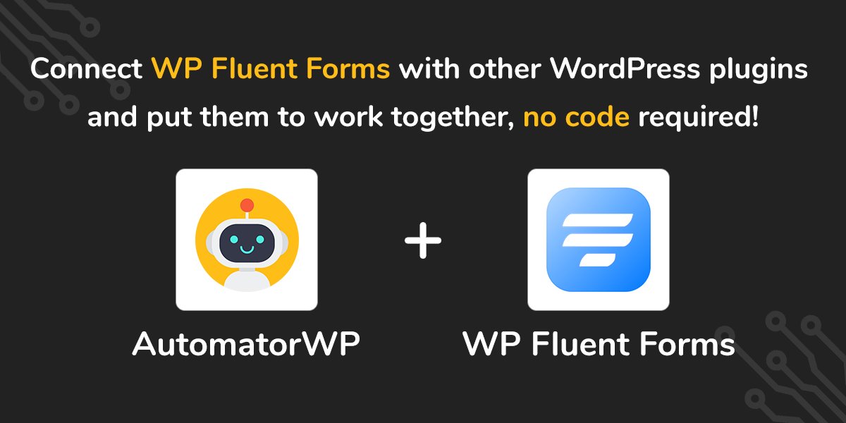 AutomatorWP's tweet photo. Automate #WPFluentForms (@WPManageNinja) & your #WordPress plugins with #NoCode like
- Submits a form > Enroll in @LearnDashLMS course
- Submits a specific field value > Add @affwp referral
- Submits a form > Award @GamiPress points
More info๐
https://t.co/qJtEftSEe1
#automator https://t.co/SHsViXRUVM
