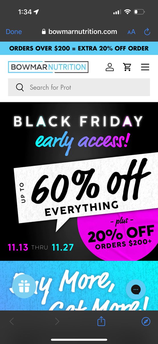 Bowmarnutrition.com/brittany-jill

And you can use BRITTJILL to save $$$