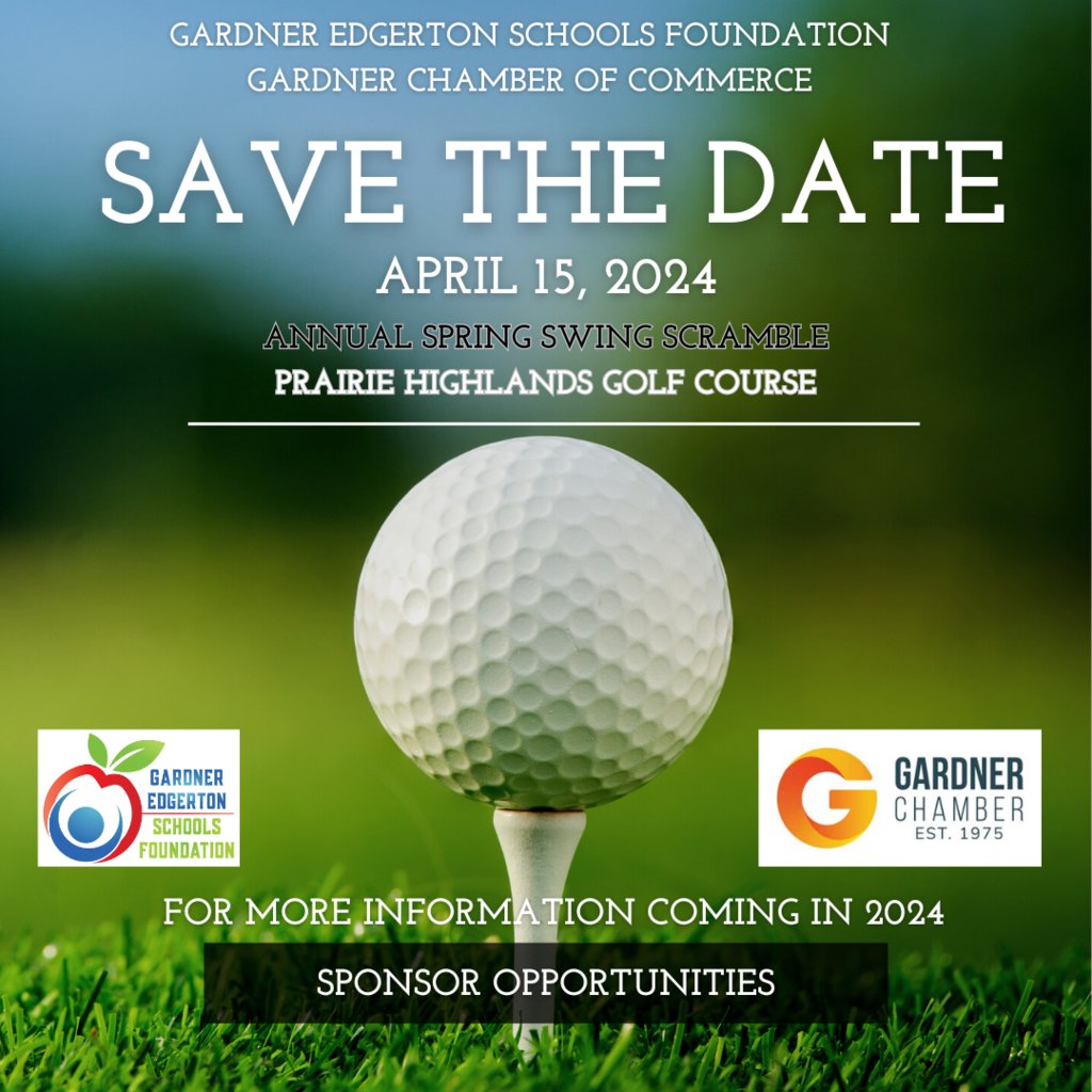 BIGGER and BETTER. Save the DATE. #SpringSwing #Scramble #SupportStudents #SupportStaff @GardnerEdgerton @GardnerChamber @gardnerkansas