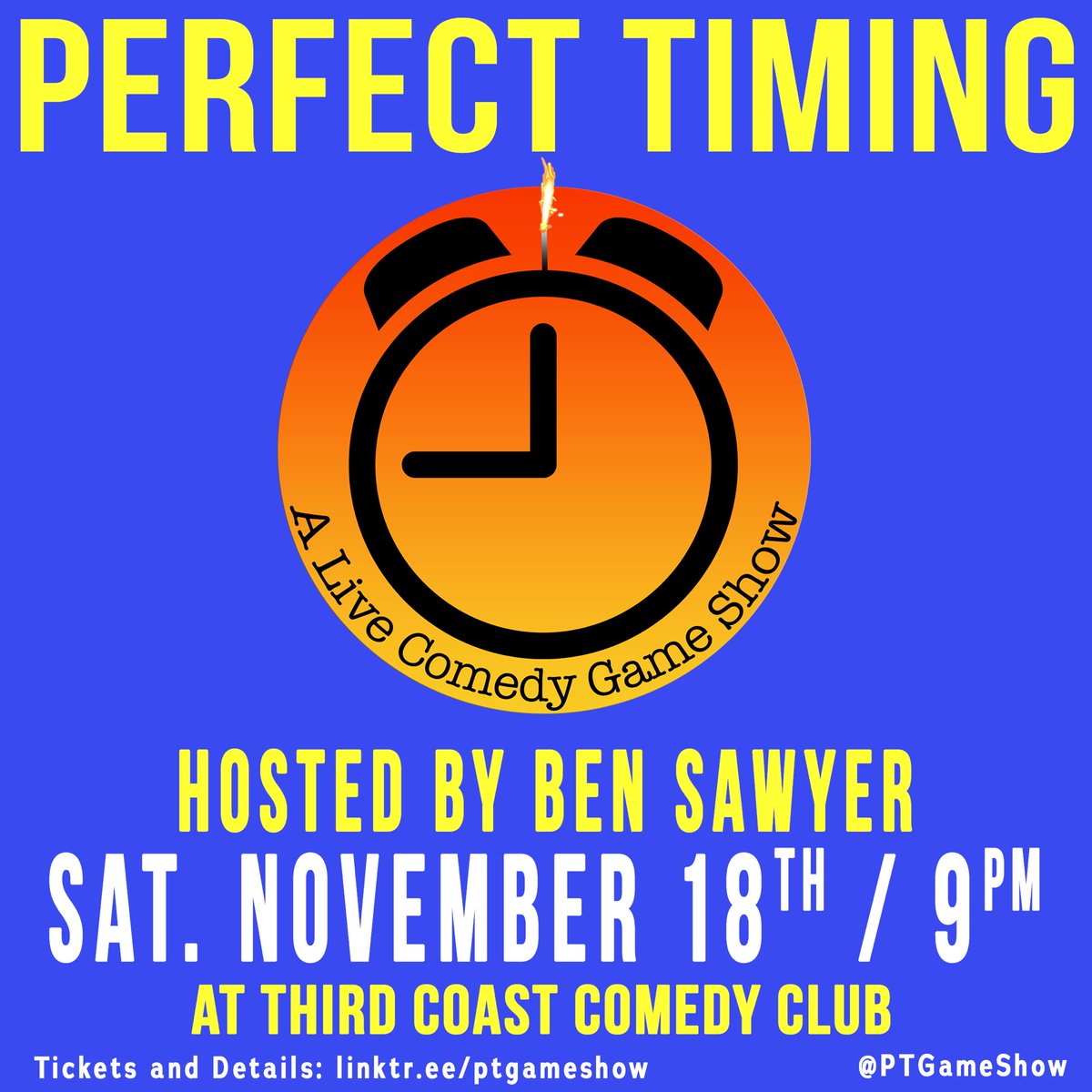 Perfect Timing: A Live Comedy Game Show tweet media
