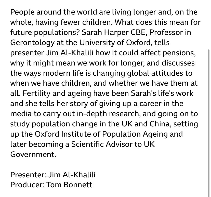 KSGGeog's tweet photo. Listening to this now - very interesting on how demographic change affects societies. @ProfSarahHarper - fascinating to hear about your research! #geography #geographyteacher https://t.co/G12a27NWS1
