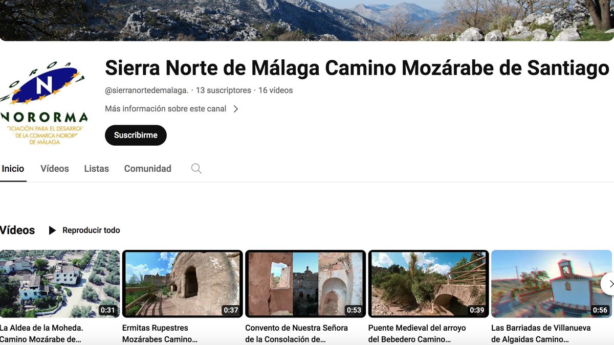 🤔 ¿Conoces nuestro canal de Youtube?

👩‍💻 A través de esta red social audiovisual podrás ver vídeos sobre monumentos y enclaves de los municipios de la Sierra Norte de Málaga

▶️ Pincha el enlace para verlos 👇
youtube.com/channel/UC-iiw…