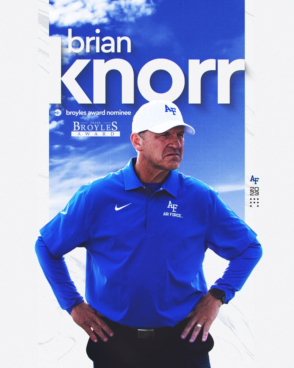 NOMINATED ⚡️ Congrats to Defensive Coordinator Brian Knorr on his nomination for the Broyles Award, an annual award given to the best assistant coach in college football! #FlyFightWin | #BoltBrotherhood