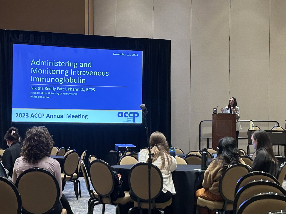 What an opportunity to present at the ACCP annual meeting! 

✅ platform presentation at a national conference, check!
#ACCPAM23 @accpamedprn @HUPpharmres