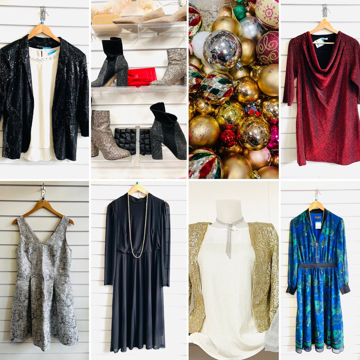 We’re in full on Glam season &amp; we’re loving it! ✨ Whether you’re going out out or ✨sparkling at home, pop in &amp; choose to reuse ✨Lace, sequins, ✨satin &amp; sparkles  ~ what’s not to love! #GiveGood #CharityTuesday #CharityRetail #SustainableFashion #charityshopfinds #recycle ✨✨